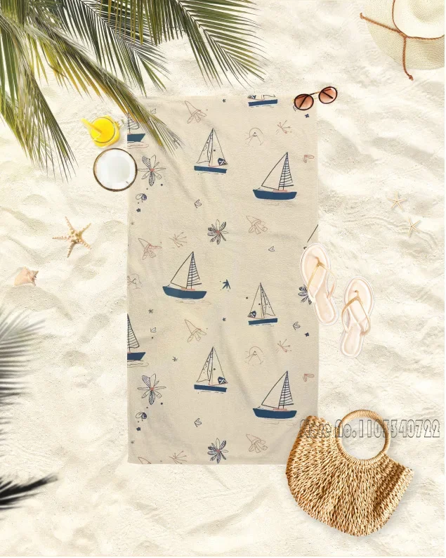 Summer Tour New Style Bath Towels Microfiber Beach Swimming Towel Decor for Kids Gift 75x150cm