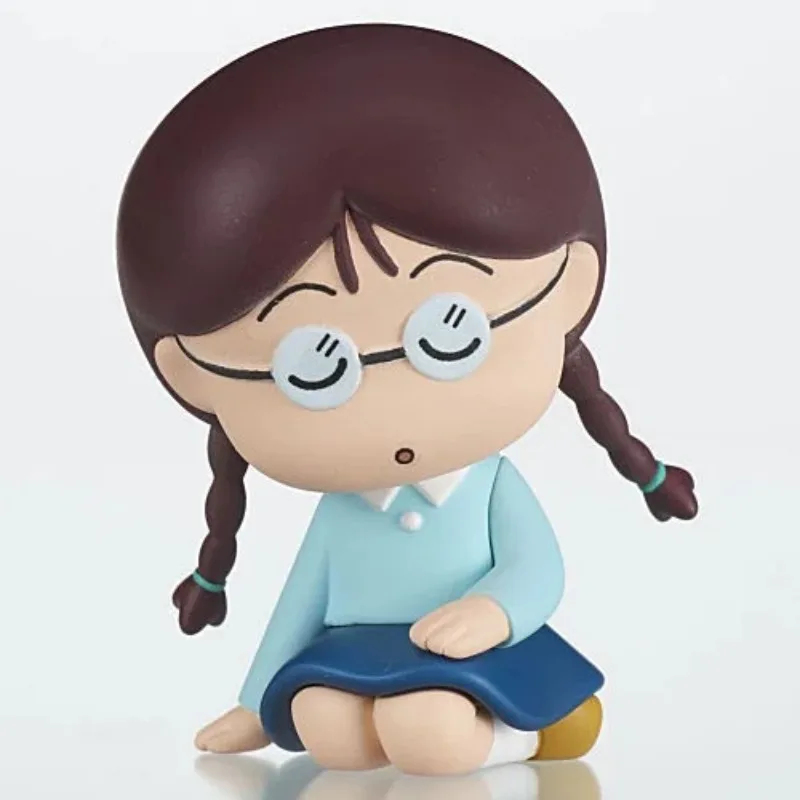 Figurine de Maruko-Chan Gashapon du Japon, Chibi Kawaii, Mignon, Sommeil, Beurre, Capsule, Jouet, Modèle Miniature, Cadeau