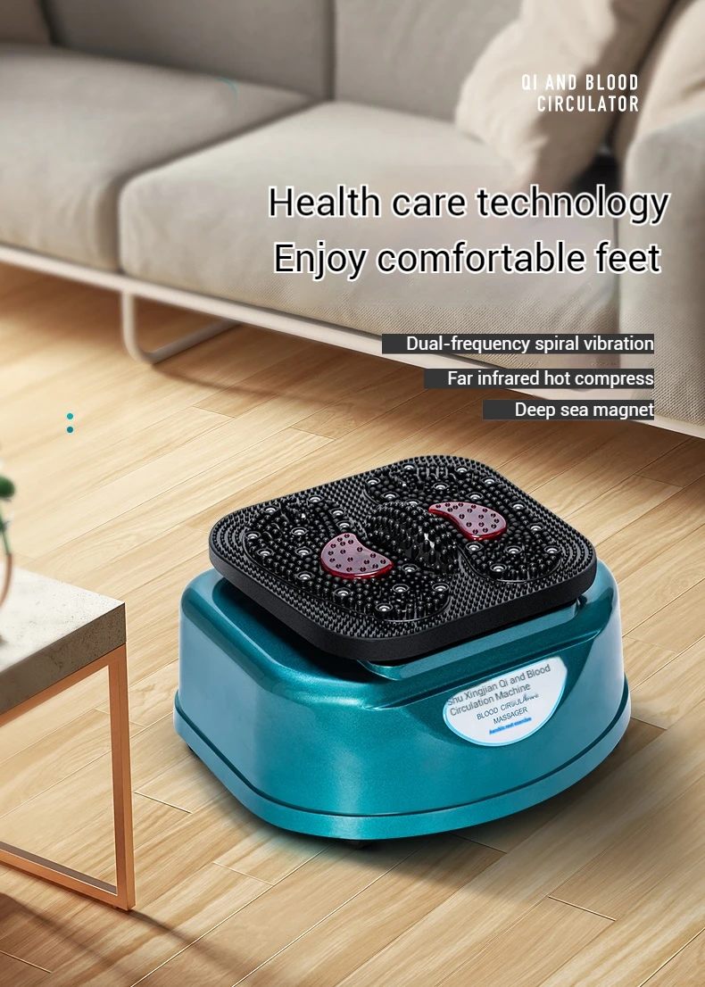 Foot Circulation Machine with Infrared Heating, Magnetic Therapy & Dual Vibration Foot Massager