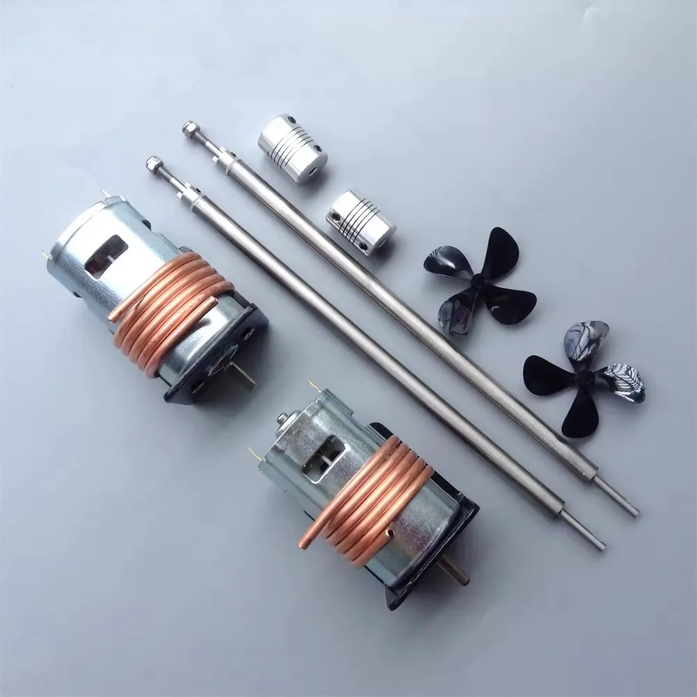 

795 Motor, 4mm Drive Shaft, Four-Blade Propeller, Bait Net Boat Power 12v 12000 Rpm