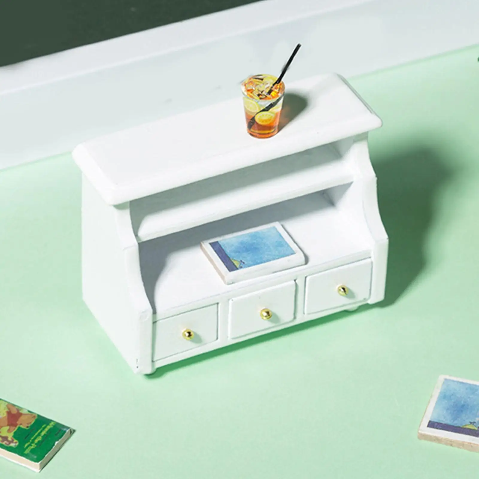 Miniaturowa szafka do domku dla lalek w skali 1:12, zabawka do zabawy w udawanie, ozdoba dekoracyjna, model mebli dla dzieci, chłopców i dziewczynek, prezent na święta.