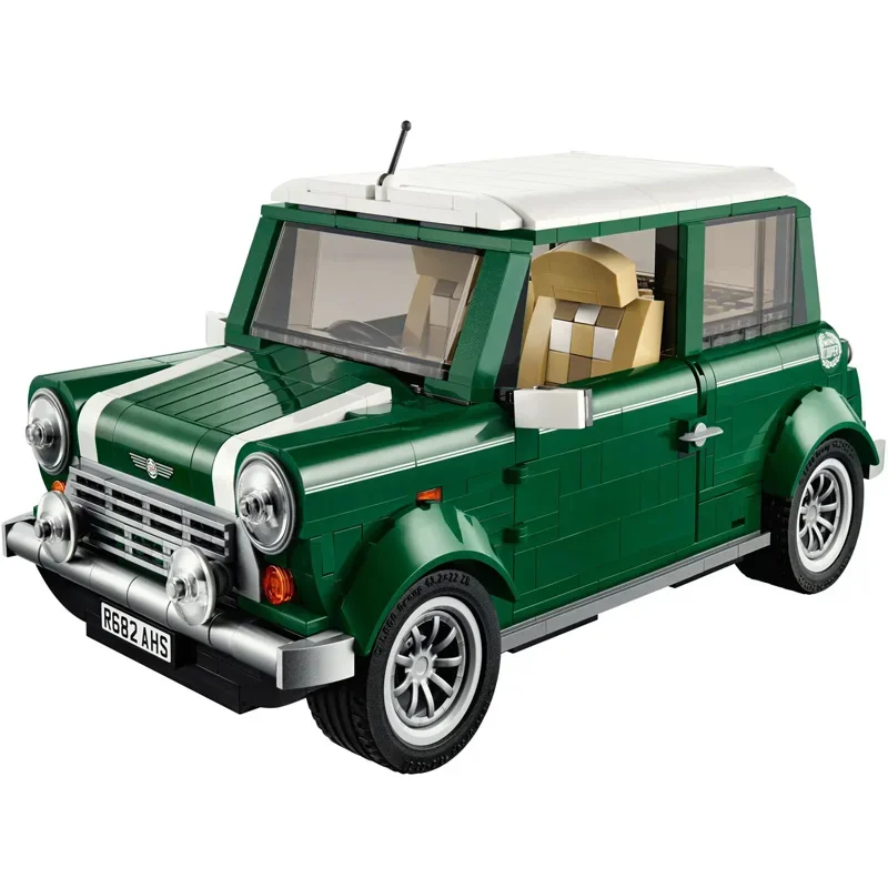 

In Shock Classic Technical MINI Retro Vintage Car Building Blocks Cooper MK VII Compatible 10242 Model Sets Bricks Kids Toy Gift