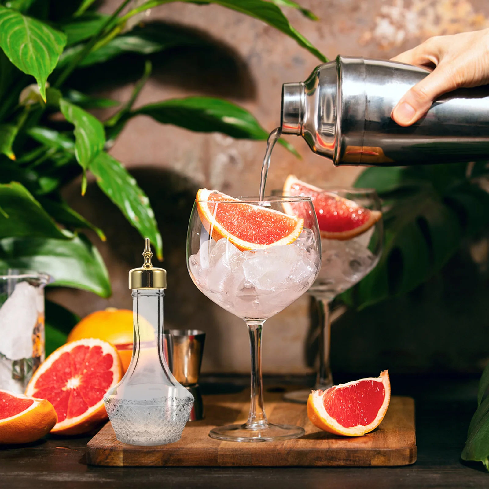 

Glass Bitters Bottle 50ml Decorative Bar Supplies Cocktail Mixer Whiskey Dispenser Practical Liquor Bottle Liquor Dispenser