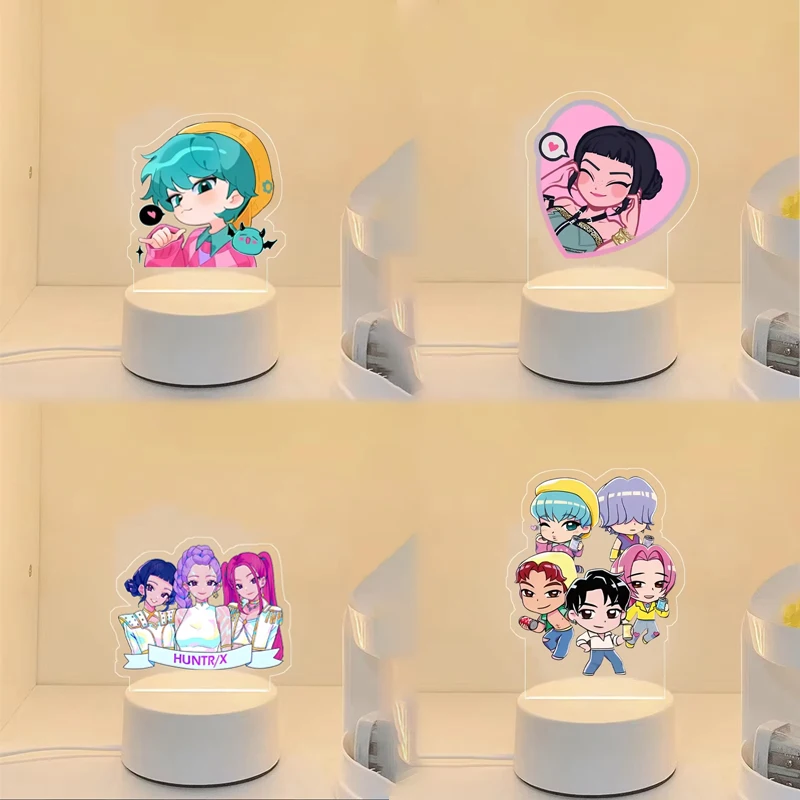 

Bedroom Monochrome Light Remote Control 16 Color Light Night Light K-Pop Demon Hunters Kawaii Zoey Rumi Mira Saja Boys Superstar