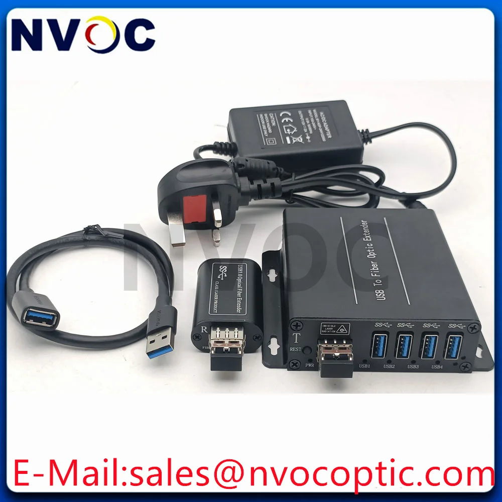 

4-портовый USB 3.0/2.0/1.1 оптоволоконный удлинитель до 250 м по 2-жильному одномодовому оптоволокну с трансивером SFP 2LC 10 Гбит/с 1310 нм