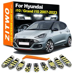 ZITWO 9Pcs LED Interior Dome Reading Light Bulb Kit For Hyundai i10 Grand i10 N Line 2007 - 2017 2018 2019 2020 2021 2022 2023