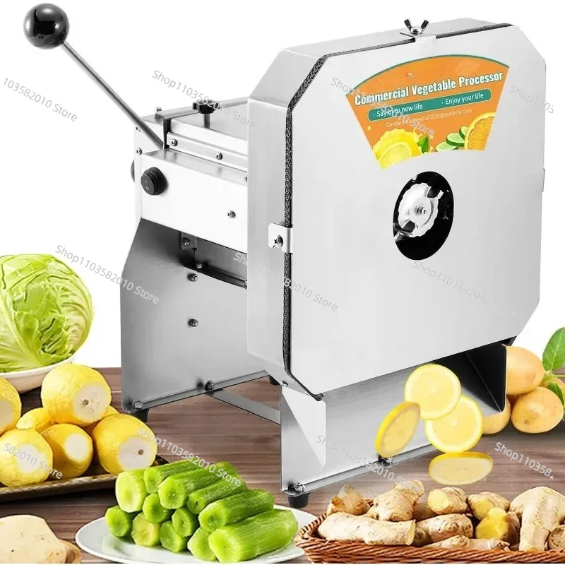Electric Potato Slicer Commercial Onion Slicing Machine Cabbage Shredder Vegetable Fruit Cutter 0-0.4’’ Stainless Steel