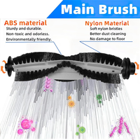 B07B-7PCS Main Side Brush For Vactidy Nimble T7 T8 Robot Vacuum Cleaner Replacement Parts Washable Cleaning Brushes