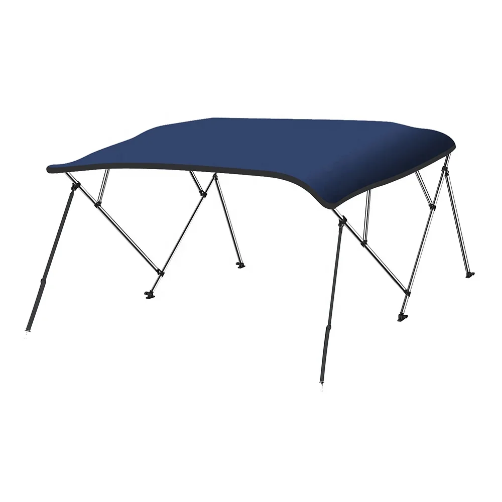 4 Boog 8'l X 54 "H X 79"-84 "W Eenvoudige Installatie Boot Bimini Tops Zonnescherm 600d Polyester Boot Bimini Tops