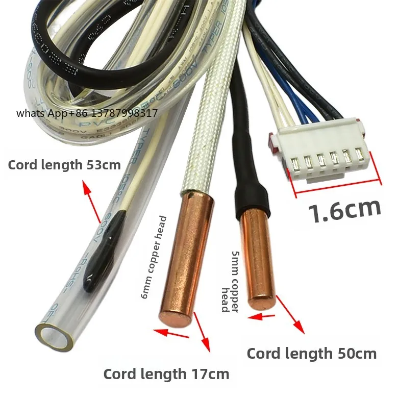 For  inverter air conditioner temperature sensor probe three-in-one  control   head accessories