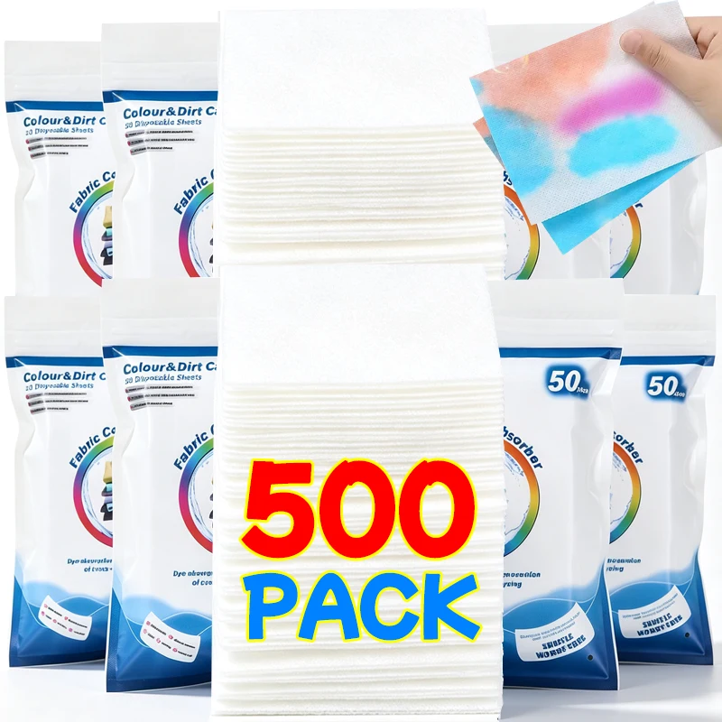Non-woven Color Absorption Sheet Washing Machine Fabric Color Catcher Cloth Yeing Proof Laundry Sheet Anti-Stain Laundry Tablet