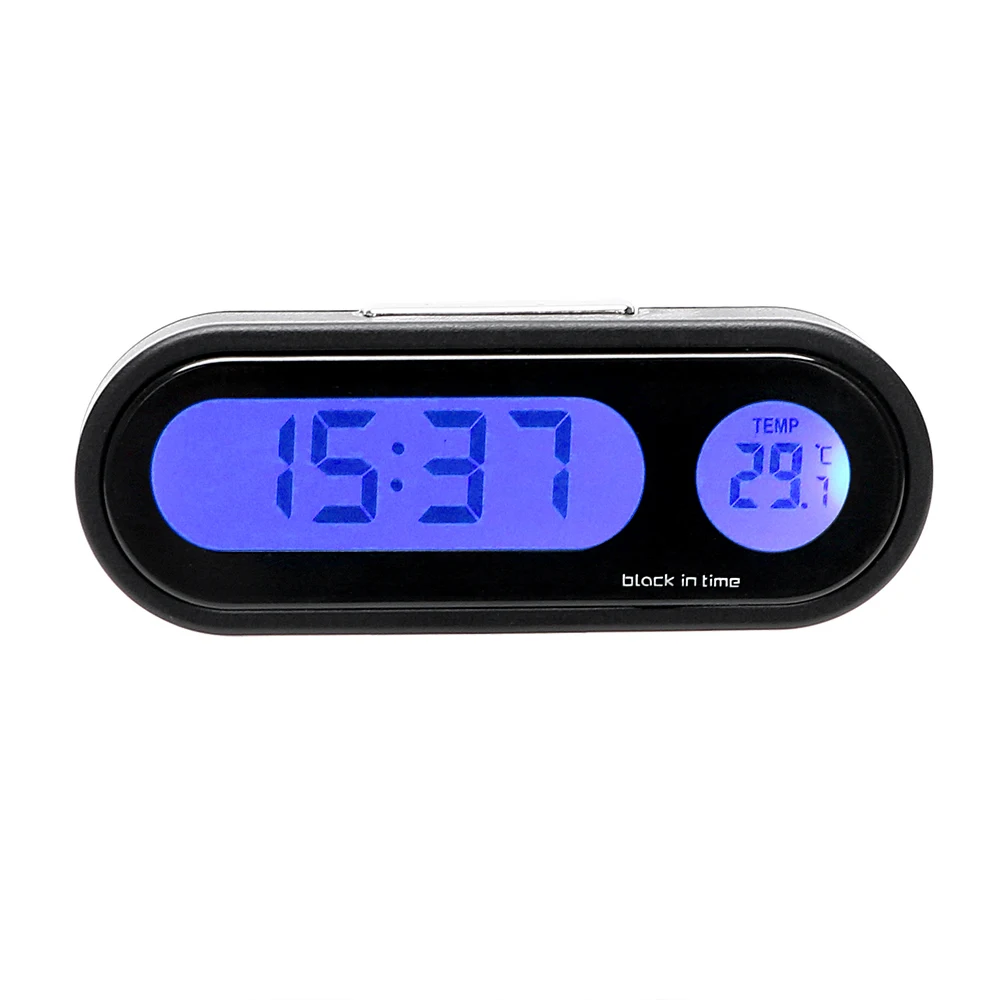 LCD Digital Car Clock, Dashboard Ornamentos, Relógio, Termômetro, Caminhão, Off-Road, 4x4, Acessórios Automóveis, Decoração, Interior, 2 em 1