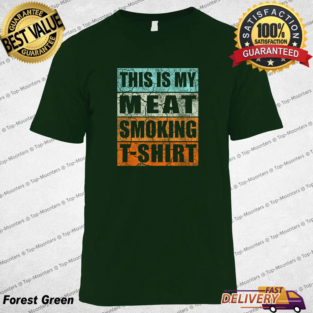 BBQ Smoker Themed Retro, Vintage My Meat Smoking Gift Unisex T-Shirt