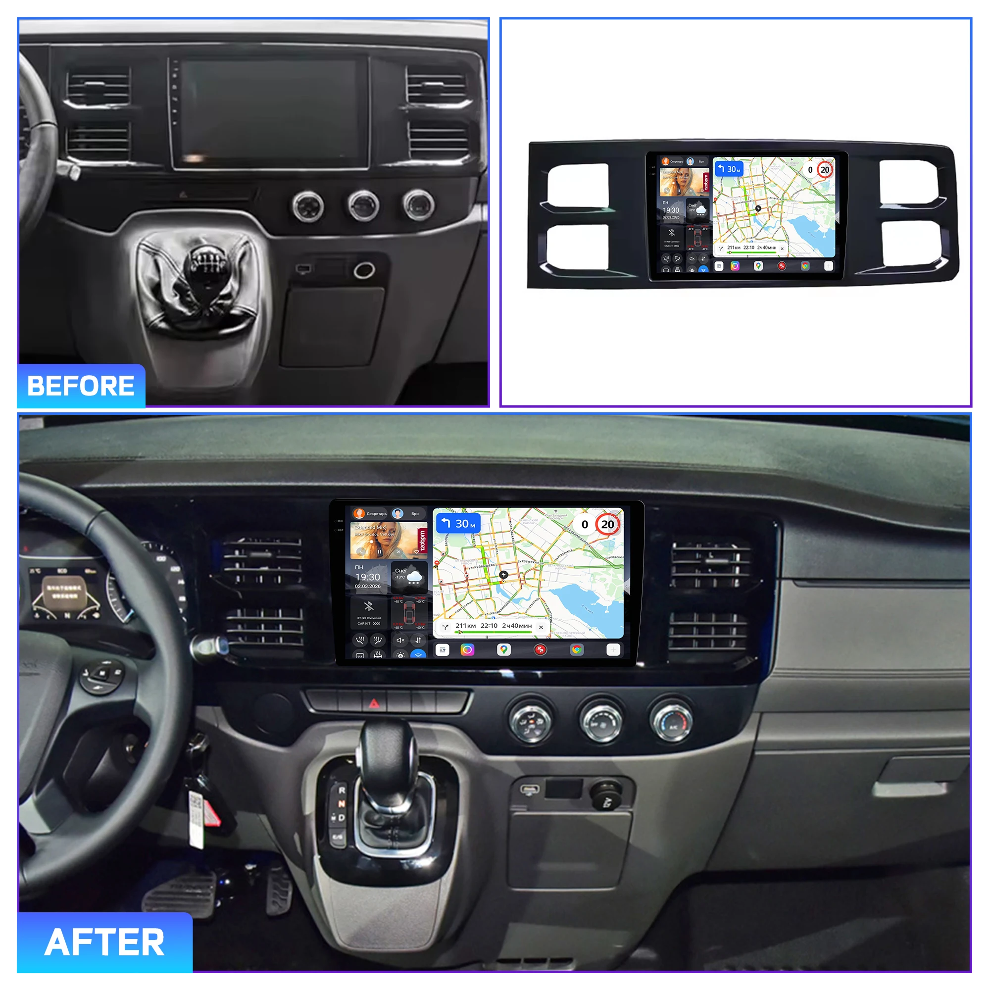Redpower Katana 120W X 6CH Android Car Radio Player Screen for FORD TRANSIT 2021-2023 CarPlay Bluetooth Hi-Fi