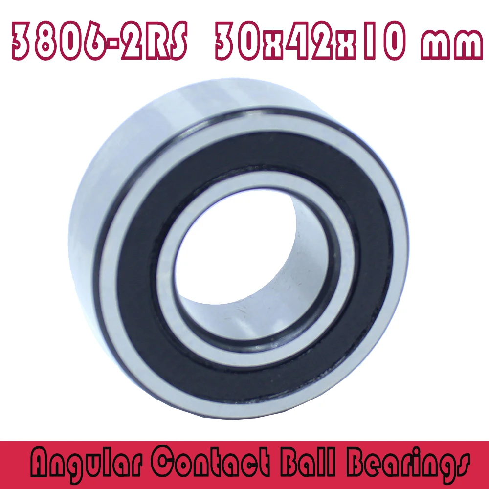 3806-2RS Bearing 30*42*10 mm ( 1 Pc ) 3806 2RS Double Row Sealed 3806 RS Angular Contact Ball Bearings