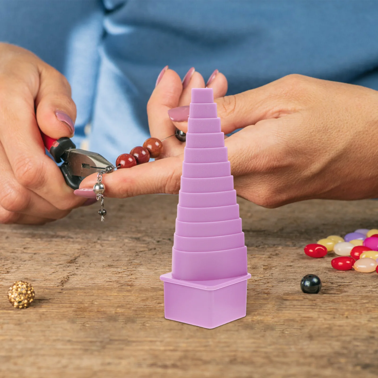 1 مجموعة متعددة الشكل سلك التفاف أداة البلاستيك الانحناء تشكيل تشكيل مغزل لصنع المجوهرات Diy بها بنفسك صياغة القرط الانحناء