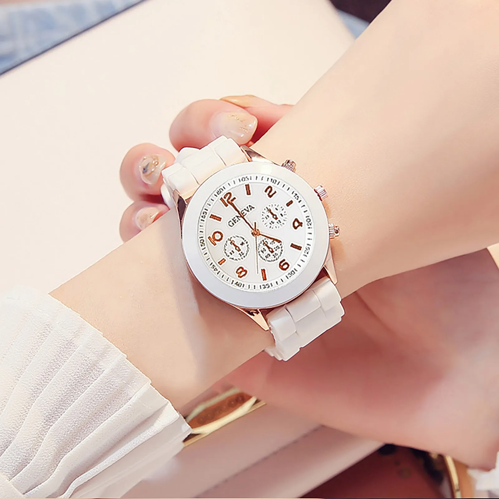 Fashion Women Watches White Silicone Jelly Quartz Watch Ladies Dress Wristwatch Gifts for Girls Relogio Feminino Reloj Mujer