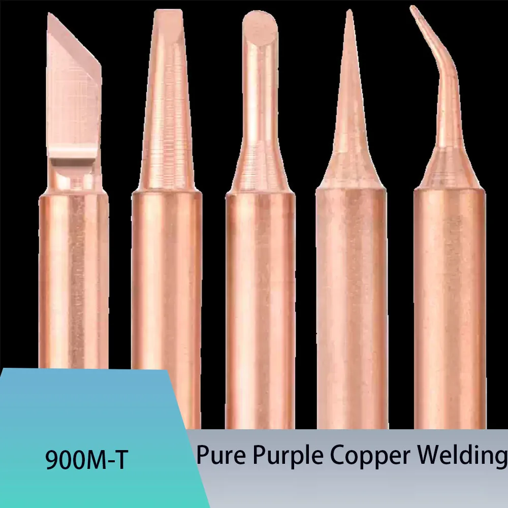 1/3/5/10Pcs Internal Heating Constant Temperature Iron Tip Non-Magnetic Pointed Of Pure Copper Electric Soldering Iron Tip 900M-