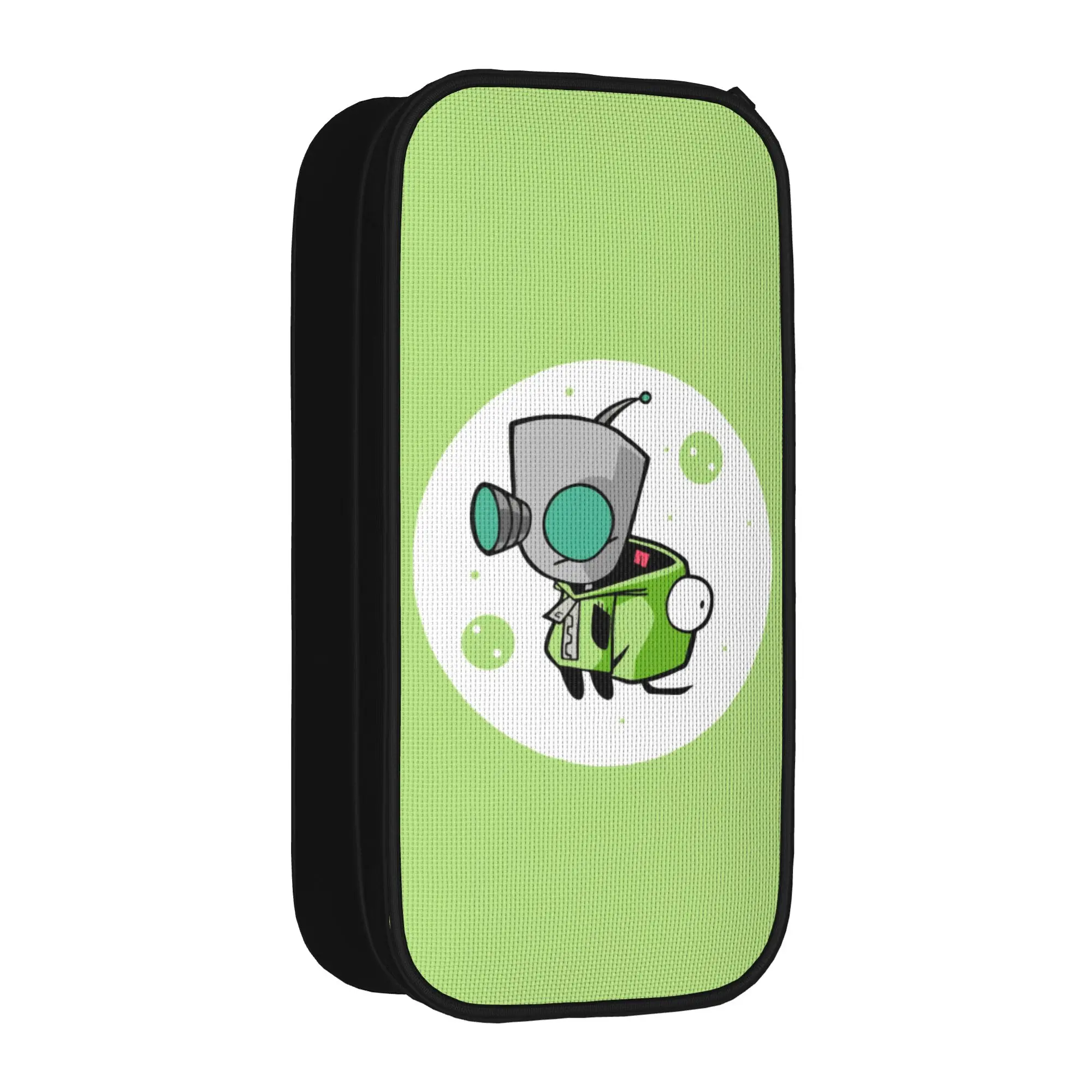 Gir Invaders Zim Cartoon Pencil Case New  Pen Bag Girls Boys Big Capacity Students School Gift Pencil Pouch