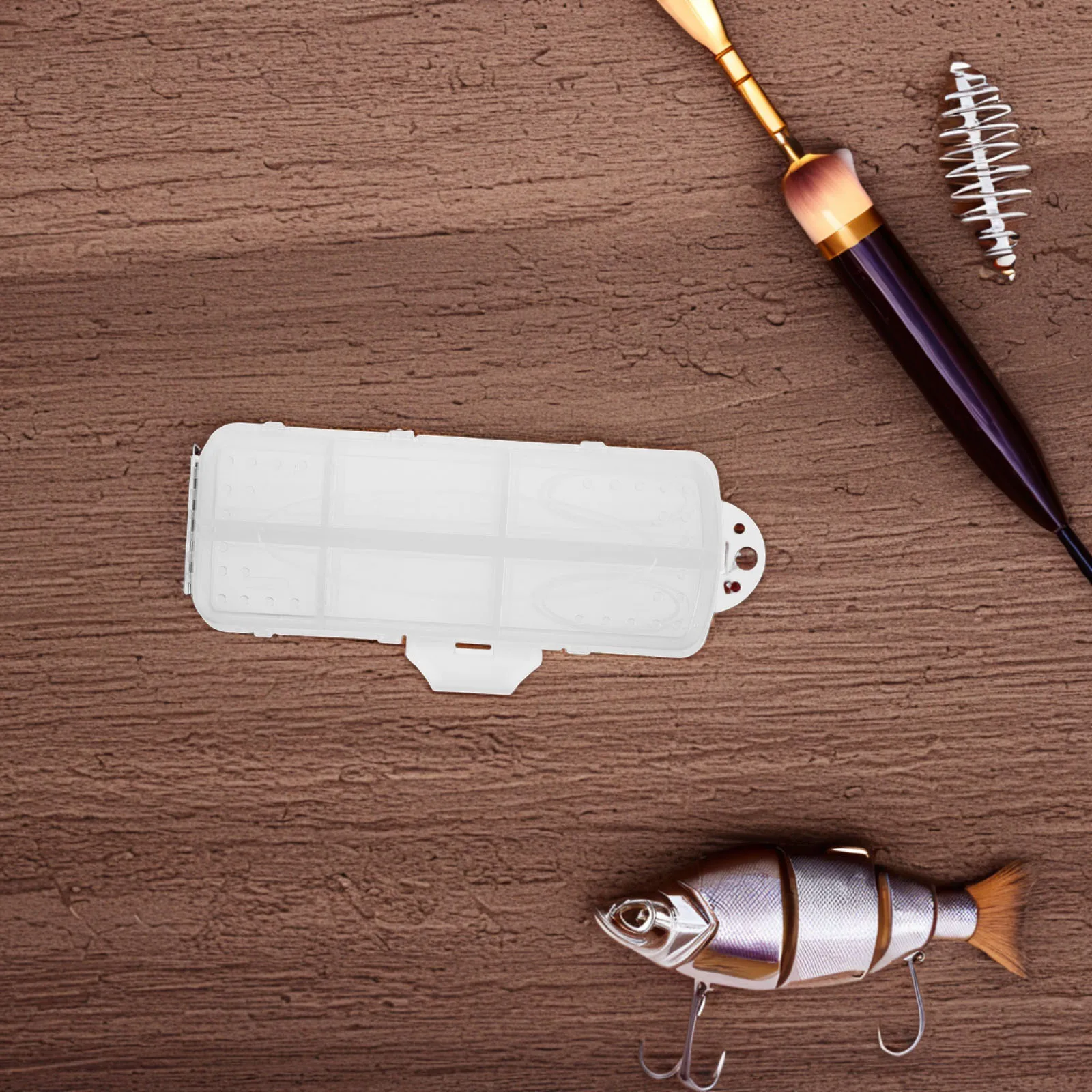 

Clamp Rod Lure Box Fishing Tackle Containers Protection Equipment Storage Worm Bait Travel