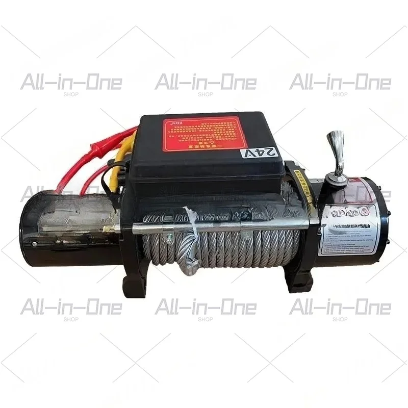 3000lbs Electric Recovery Winch Kit ATV Trailer Truck Car DC 12V Remote Control Hoist Winch Block Mud Rescue Beach Hauling Tools