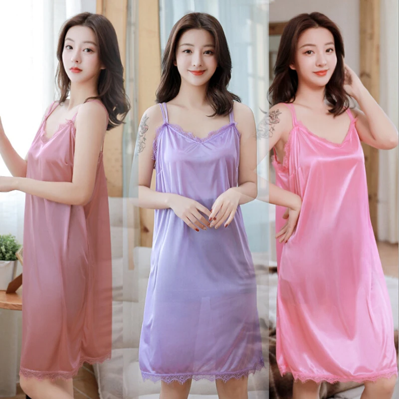 Women Nightgowns Sleepwear Nightwear Lace Sleeping Dress Pajamas Night Dress