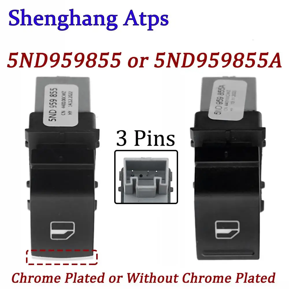 

Power Window Control Switch Button 7L6959855B 5ND959855A 5K0959855 5ND959855 For VW Polo Tiguan Jetta Golf 5 Passat B6 B7 CC