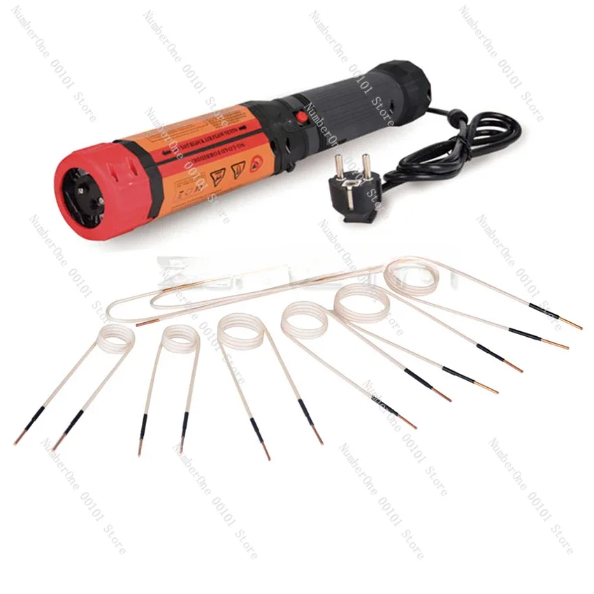 1100W Rotatable Magnetic Induction Heater Portable Induction Heater Car Repair Tool, Screw and Nut Heater with 8 coils 110/220V