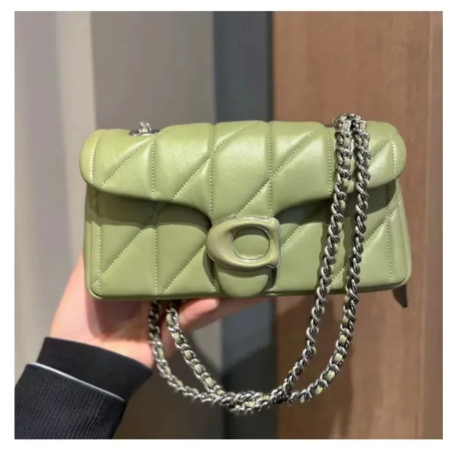 

Coacher Quality Shoulder Lady Designer 10A Tabby Bags Women Tote Handbag Purse Leather Rice Flour Cake Crossbody Fashion Soft En