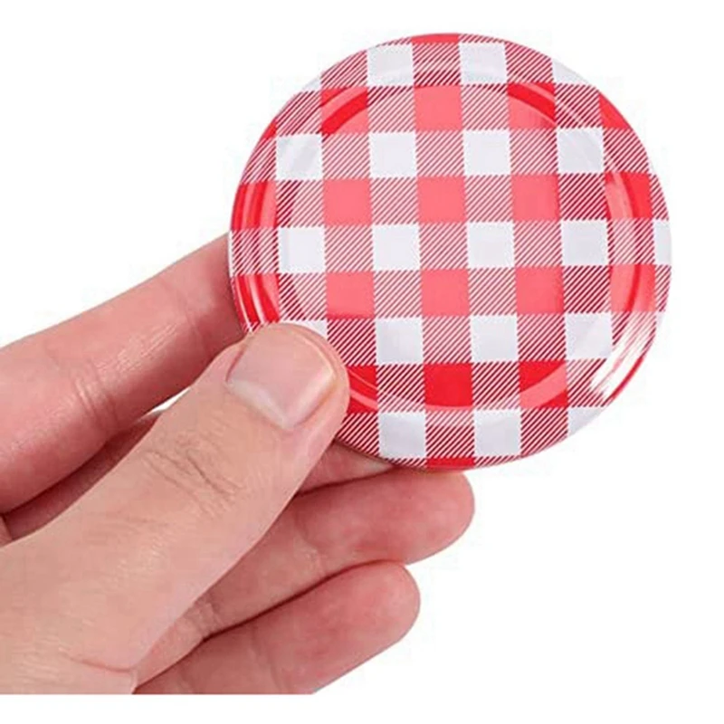 Металлическая крышка для бутылок Банки для варенья с широкими винтовыми крышками Металлическая крышка для бутылок для обычных банок 6,5 х 6,5 см Набор из 40 шт.