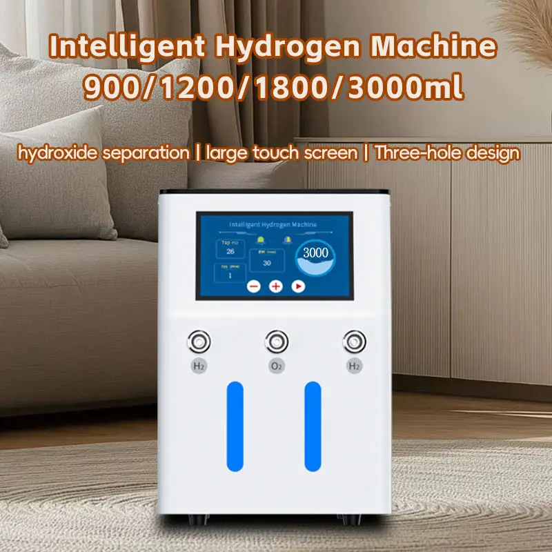 New SPE PEM Home Hydrogen Inhaler, 900-3000ml/min dual ports for two users, 4 nasal cannulas included