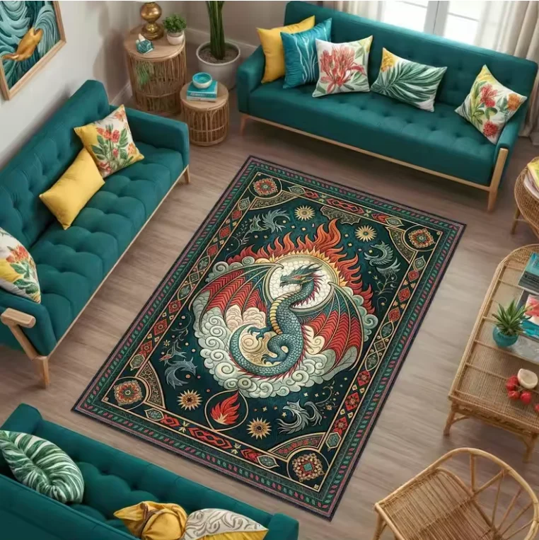 Living Room Rug Azathoth Cthulhu Mythos Style  Carpet Non-SlipEasy Clean Dark Hardcore Personalized Decor Area Home Decor Mat