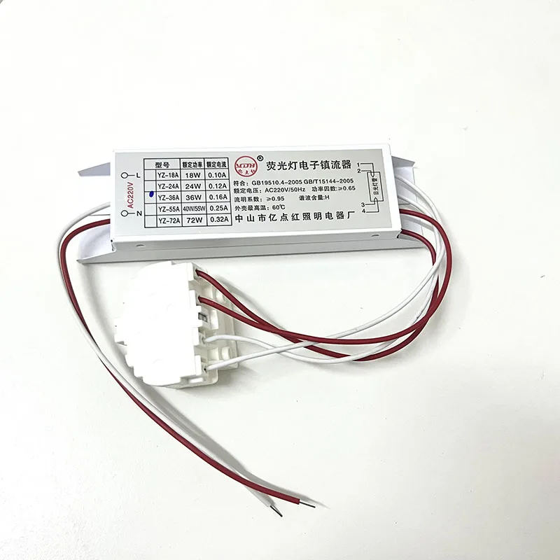 H Tube Electronic Ballast 24W with Holder 18W 36W 40W 55W Fluorescent Lamp Circuit Blasset Ceiling Light Ballasts Grow Rectifier