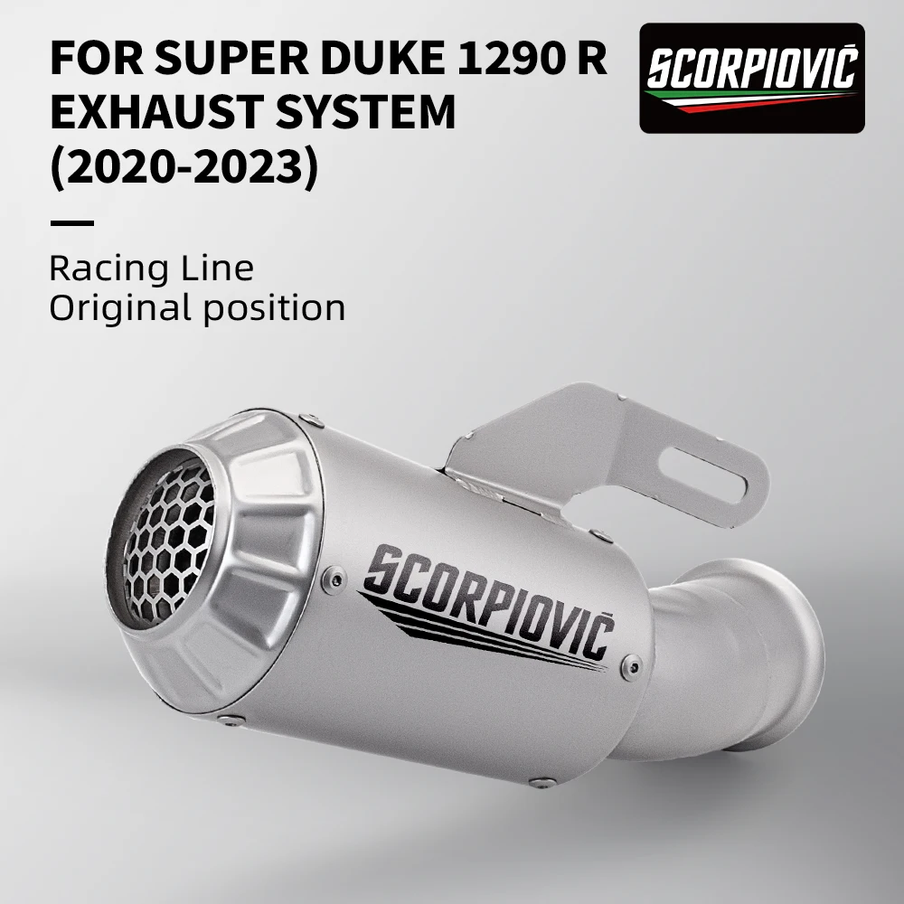 

Slip on For SUPER DUKE 1290 R Motorcycle Exhaust Pipe Tail End Muffler Link Pipe Escape Refit Exhaust Upgrade Kit