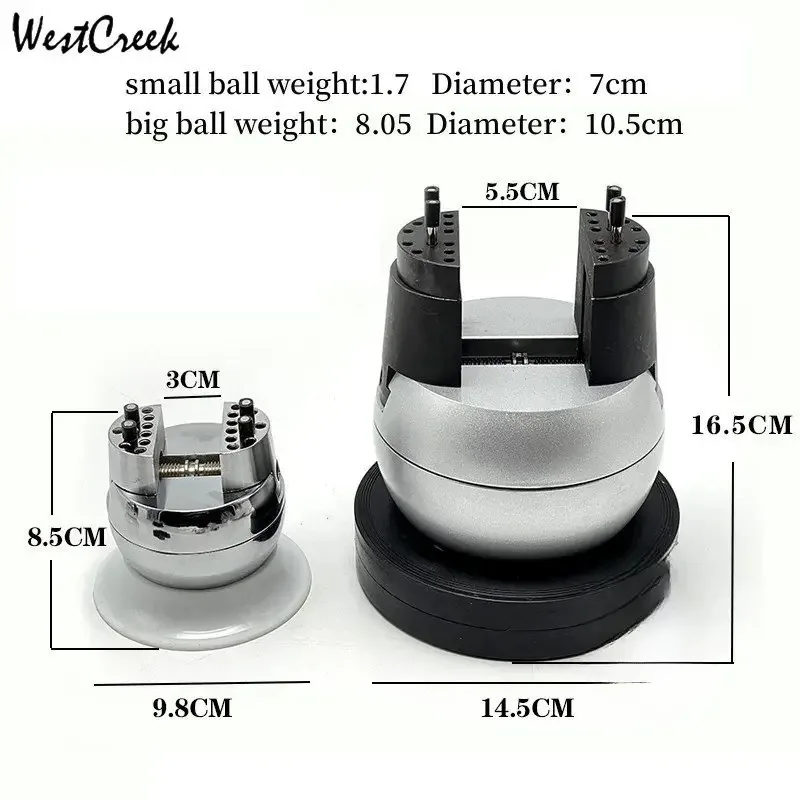 Mini Engraving Ball Vise Jewelry Equipment Diamond Stone Block Ring Adjustable Carving Setting Tools Fixing Clamps Set