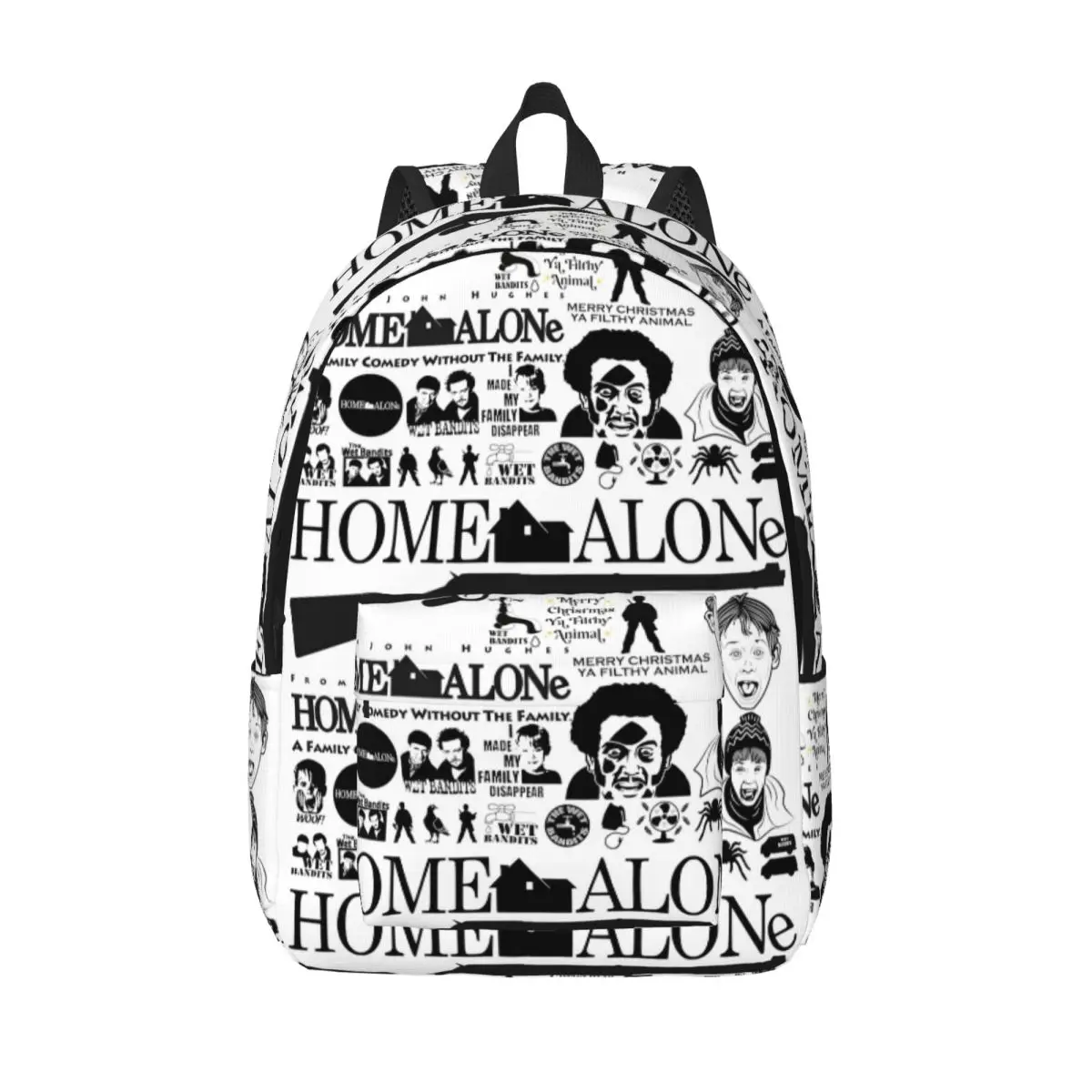 Home Alone Cartoon Cute Casual Backpack Sports Student Work Kevin Macaulay Culkin Daypack Men Women Laptop Computer Canvas Bags