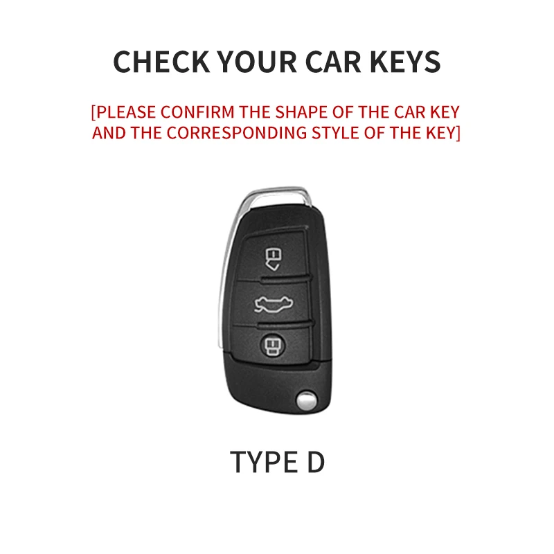Car Key Case Cover For Audi A1 A3 A4 8P 8L 8V A5 B6 B7 A6 A7 C5 C6 Q3 Q5 Q7 4F S3 S4 S6 RS3 Car Key Holder Shell Accessories
