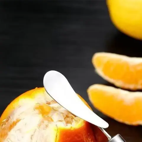 Pelador de naranjas de acero inoxidable, pelador Manual de limón, práctico abridor de frutas y pomelo, utensilios de cocina, accesorios de cocina