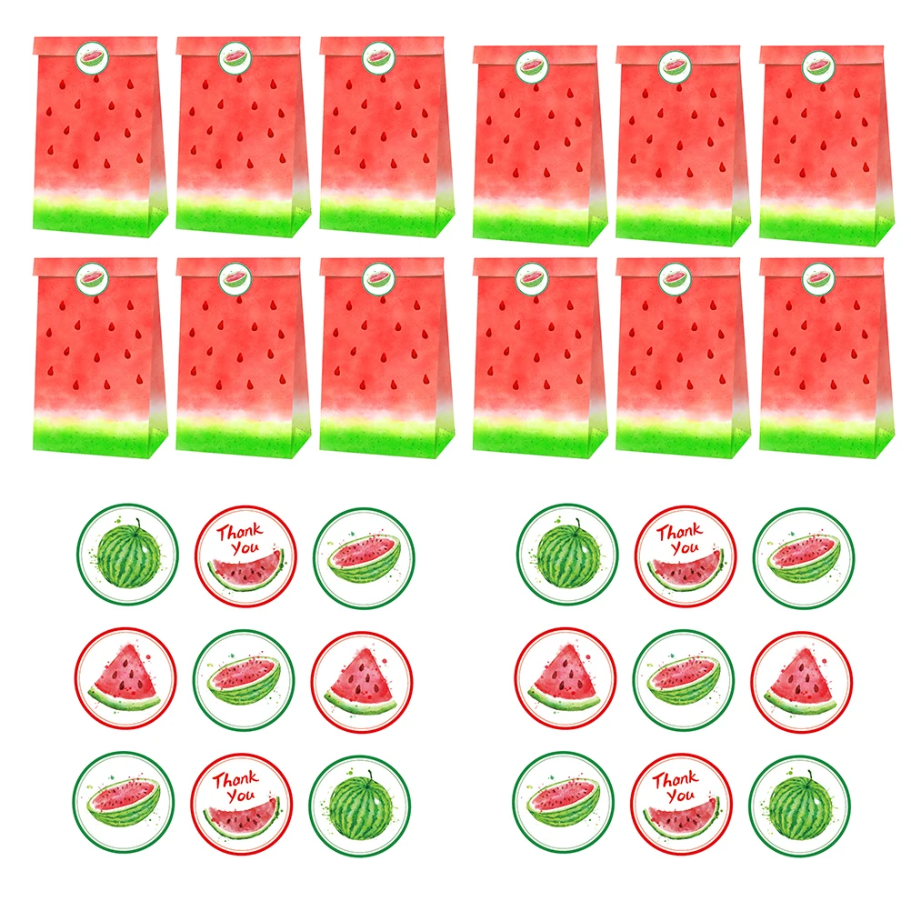 

Candy Watermelon Food Paper Paper Bags Party Favor Bag for Party Candy Stand Bag Favor Dessert Packing