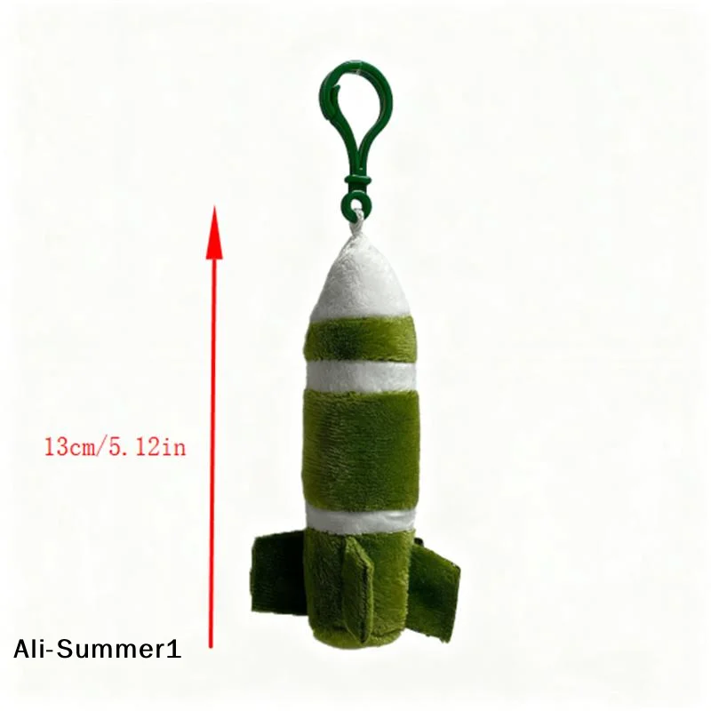 

1/2 PCS Cute Funny Missile Model Plush Doll Stuffed Toys Keychain Bag Pendant Backpack Hanging Ornaments Keyring Christmas Gifts