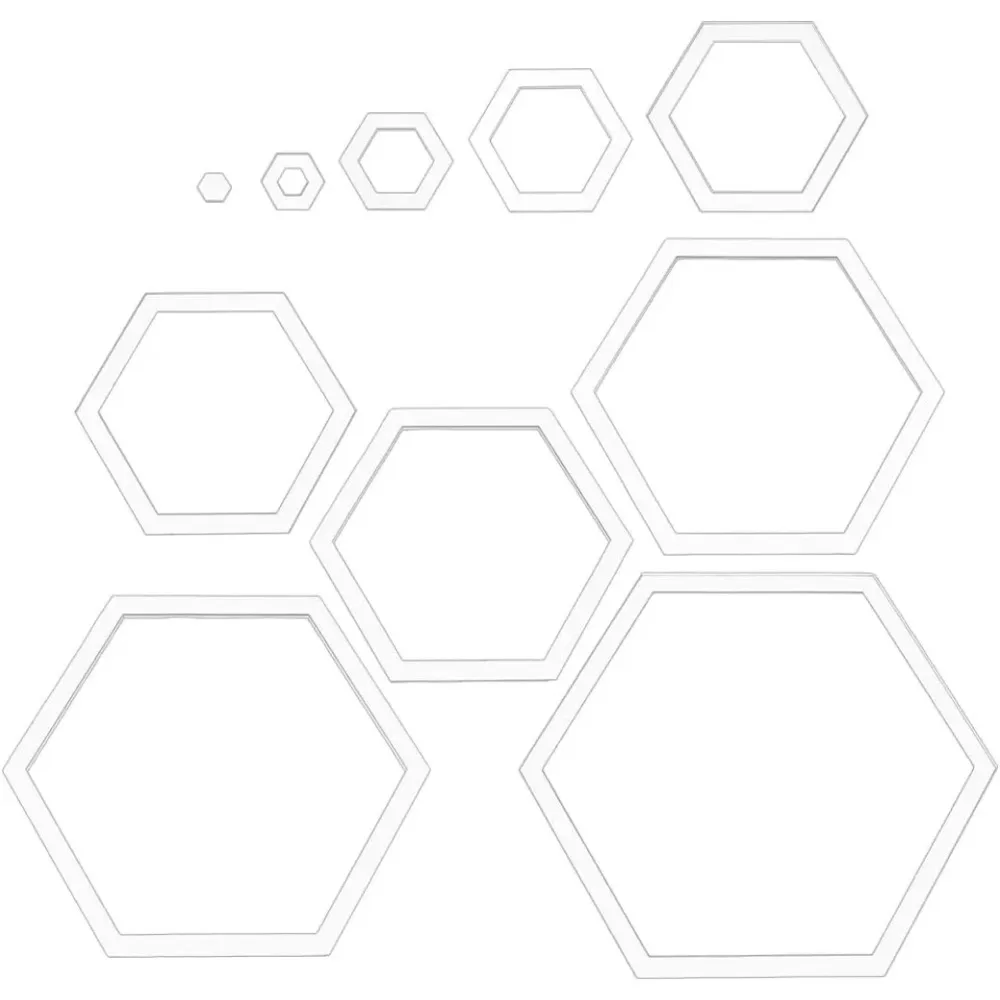 

10-размерный шаблон для квилтинга, акриловая линейка для швейной машины, прозрачная нажимная пластина, фрезерный станок для рук «сделай сам»