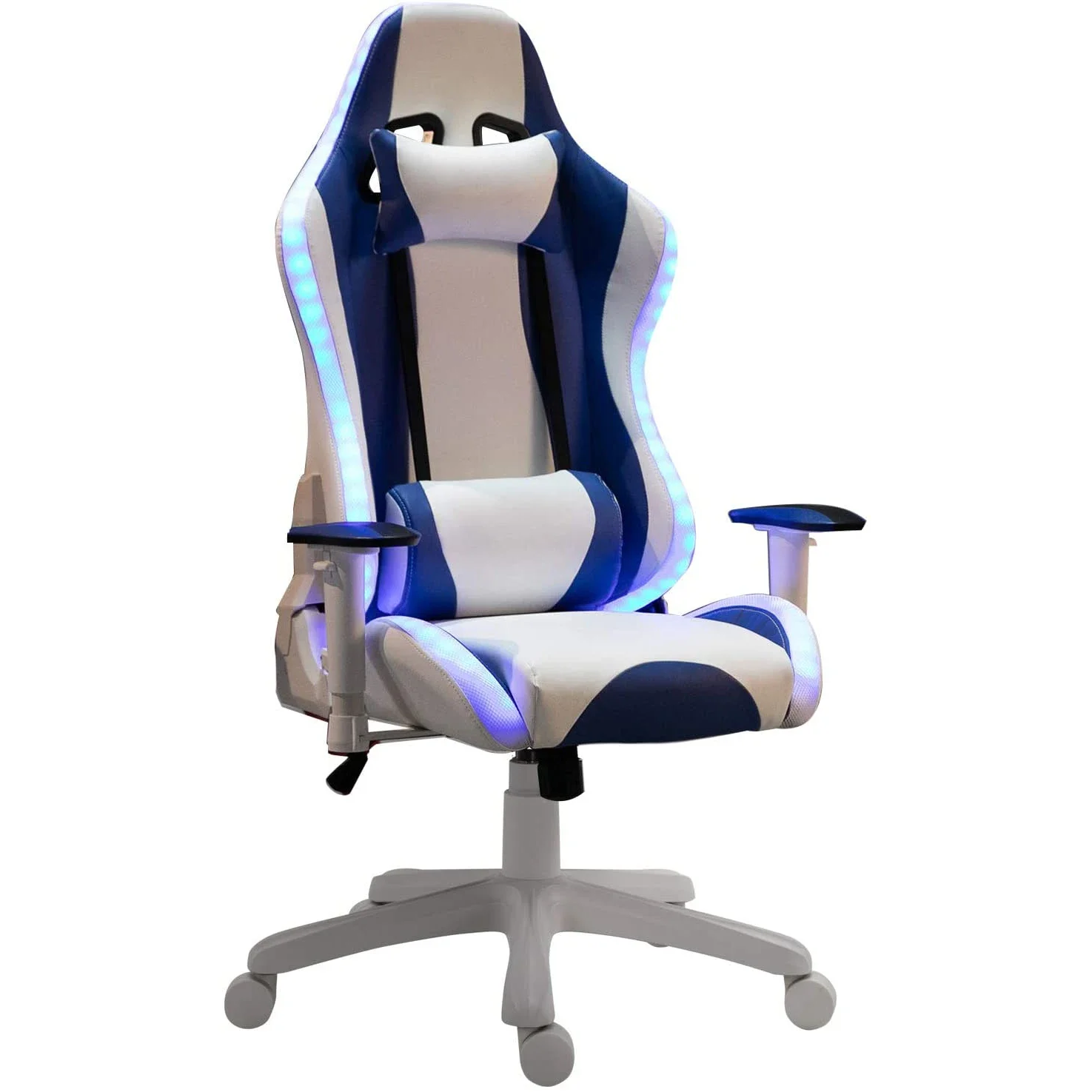 

PU Leather silla gamer RGB led e-sport chair massage racing gaming chair with lights and speakers