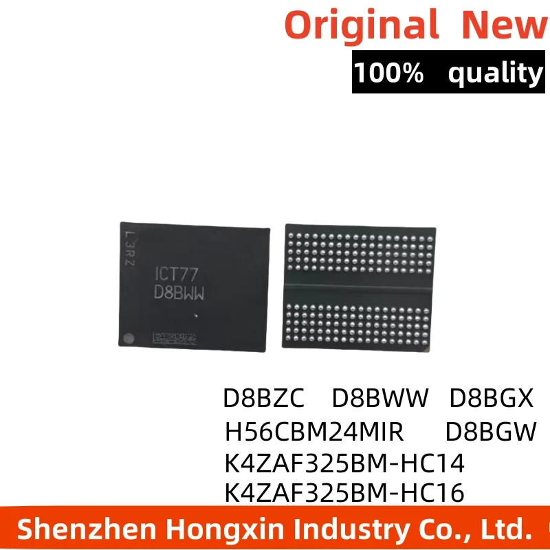 

(1piece) New D8BGW D8BGX D8BWW D8BZC K4ZAF325BM-HC14 K4ZAF325BM-HC16 H56CBM24MIR-S2C K4ZAF325BM HC14 HC16 BGA Chipset