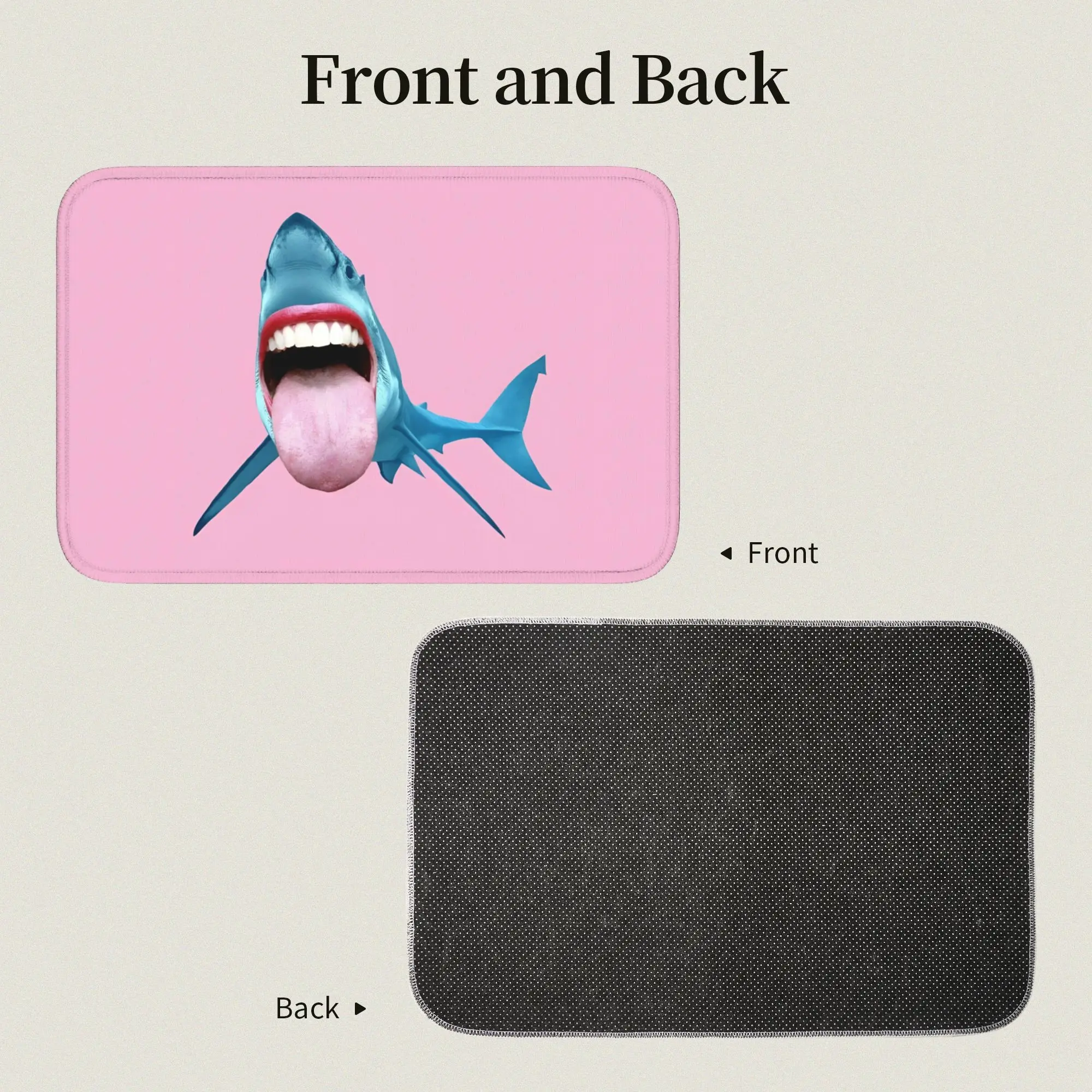 3D Illusion Fish Shark Floor Door Kitchen Bathroom Mats Anti-Slip Indoor  Doormat Garage Living Room Entrance Rug Carpet Footpad