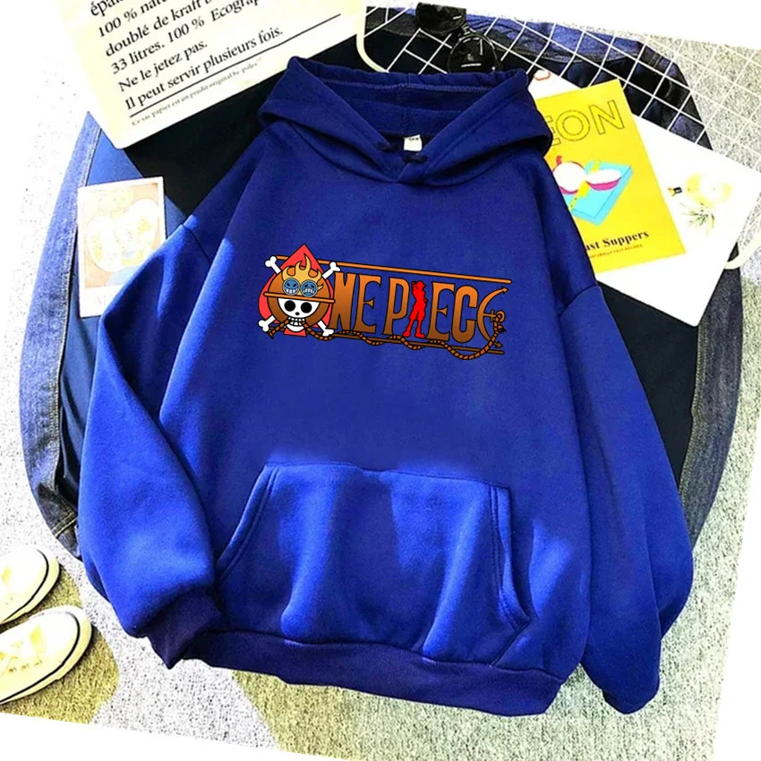 Women Hoodies Japanese Anime One Piece Fleece Woman Casual Pullover Hip Hop Male Hoody Long Sleeve  Unisex Streetwear Clothes