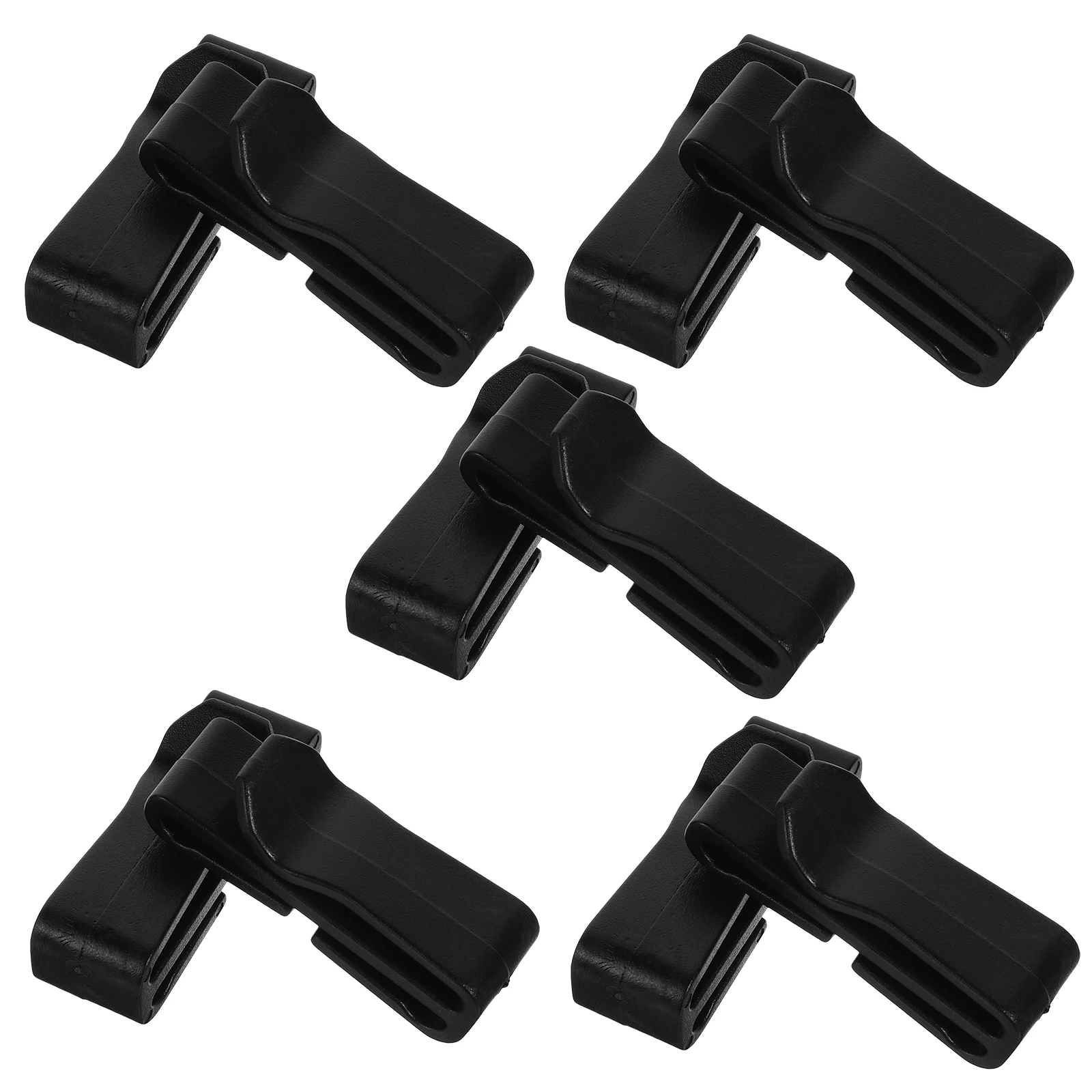 

10pcs Outdoor Webbing Buckles Waistband Clips Multi-Function Rope Buckle Hiking Belt Fixing Strap Coil Clamp Connector Tools For