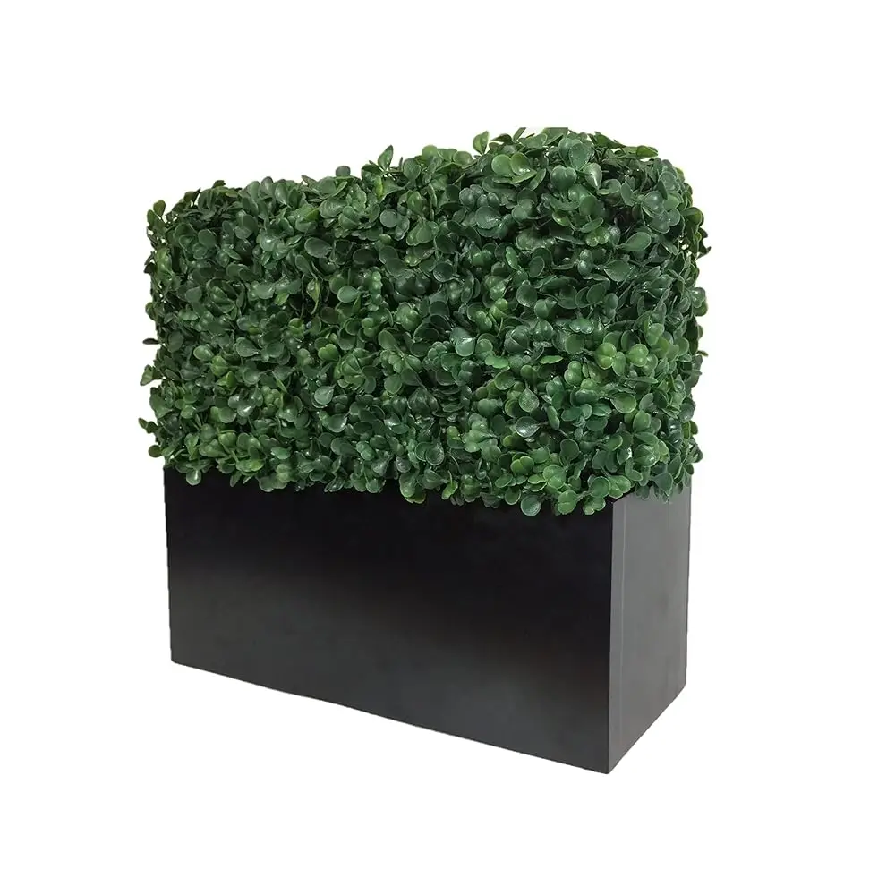 

Artificial Boxwood Topiary Plant Shrub Hedge Wall Tabletop Bush Indoor Planter 12 H Rec Modern Floral Home Decor Greenery For