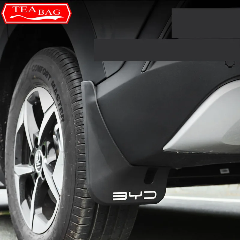 For BYD Yuan Pro Yuan UP EV 2024 Car Mudguards Plastic Fender Cover Rear Wheel Linining Mud Flaps Guard Cover Accessories