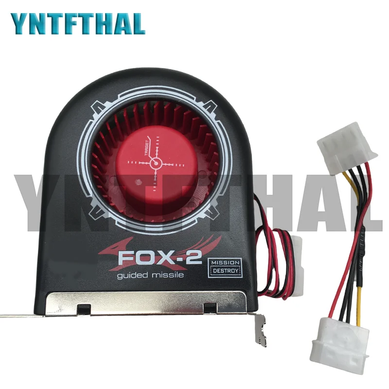 FOX-1 FOX-2 ระบบ Blower DC12V 2Pin สําหรับแชสซีคอมพิวเตอร์พัดลมระบายความร้อนสล็อต PCI บิต Long Life Bearing Design High Air Flow