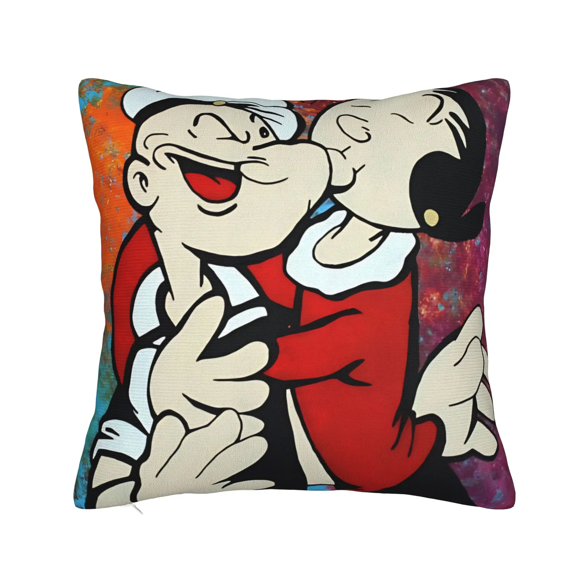 Bluto and Olive Oyl Pillow Case  Graphic Pillow Cover Novelty Pillowcases For Chair Sofa Home Decor